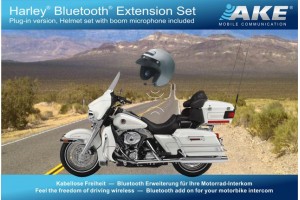 Harley Davidson Bluetooth-Helm Extension Set, Ansteckversion mit Bügelmikrofon